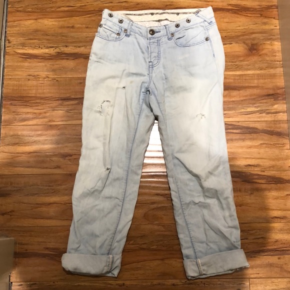 Boyfriend style free people jeans